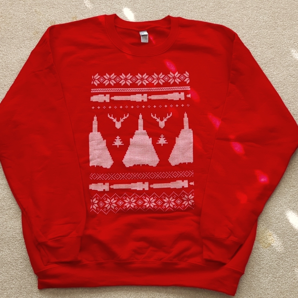 F-14 Tomcat Ugly Holiday Sweatshirt Sz. L